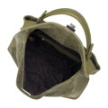 Dámska crossbody z lakovanej kože tmavozelená 29-4E-025-Z