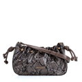 Hnedá dámska crossbody kabelka Wittchen z imitácie kože s krokodílím vzorom