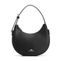Čierna dámska crossbody kabelka Wittchen z prírodnej kože s ležérnym vzhľadom