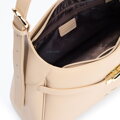 Béžová dámska crossbody kabelka Wittchen z prírodnej kože s nadčasovým vzhľadom