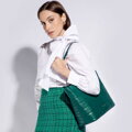 Prešívaná kožená shopper kabelka Wittchen 95-4E-657-Z