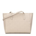 Monogramová kožená shopper kabelka Wittchen 98-4E-605-0