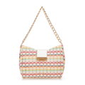 Dámska pletená crossbody kabelka multicolor