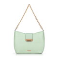 Dámska pletená crossbody kabelka zelená