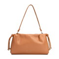 Svetlohnedá crossbody kabelka z imitácie kože so šnúrkami 102-4Y-407-5