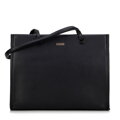 Klasická shopper kabelka z ekokože čierna 99-4Y-617-1