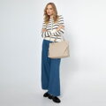 Krémová dámska shopper kabelka Wittchen 99-4Y-705-9