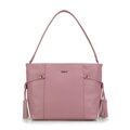 Vak z ekokože s bižutérnym detailom ružová  