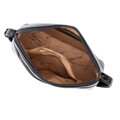 Dámska crossbody kabelka s prešívaním z ekokože čierno-grafitová 99-4Y-611-1C
