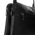 Dámska dvojkomorová crossbody kabelka z ekokože čierno-grafitová 99-4Y-610-1C