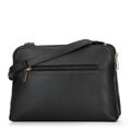 Dámska crossbody dvojkomorová kabelka čierno-zlatá 100-4Y-009-1G
