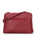 Dámska crossbody dvojkomorová kabelka červená 100-4Y-009-3
