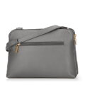 Dámska crossbody dvojkomorová kabelka šedo-zlatá 100-4Y-009-8G
