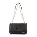 Dámska crossbody z pleteniny s retiazkou čierna