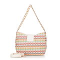Dámska pletená crossbody kabelka multicolor