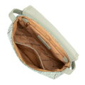 Pletená crossbody s klopou malá zelená