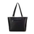 Shopper kabelka z ekokože s geometrickým vzorom čierna 99-4Y-606-1