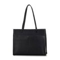 Klasická shopper kabelka z ekokože čierna 99-4Y-617-1