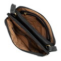 Dámska crossbody dvojkomorová kabelka čierno-zlatá 100-4Y-009-1G