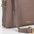 Dámska crossbody dvojkomorová kabelka béžová 100-4Y-009-9