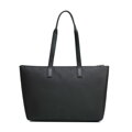 Dámska shopper kabelka z ekologickej kože čierna 102-4Y-400-1