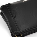 Dámska crossbody dvojkomorová kabelka čierno-zlatá 100-4Y-009-1G
