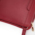 Dámska crossbody dvojkomorová kabelka červená 100-4Y-009-3