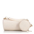 Súprava crossbody kabeliek z ekokože krémová 100-4Y-420-0