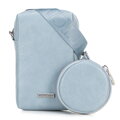 Súprava crossbody kabeliek z ekokože modrá 100-4Y-420-N