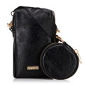 Súprava crossbody kabeliek z ekokože čierna 100-4Y-420-1