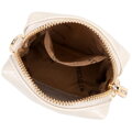 Súprava crossbody kabeliek z ekokože krémová 100-4Y-420-0