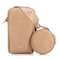 Súprava crossbody kabeliek z ekokože béžová 100-4Y-420-9