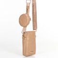 Súprava crossbody kabeliek z ekokože béžová 100-4Y-420-9
