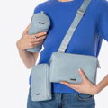 Súprava crossbody kabeliek z ekokože modrá 100-4Y-420-N
