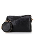 Súprava crossbody kabeliek z ekokože čierna 100-4Y-420-1