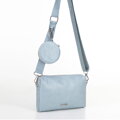 Súprava crossbody kabeliek z ekokože modrá 100-4Y-420-N