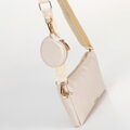 Súprava crossbody kabeliek z ekokože krémová 100-4Y-420-0