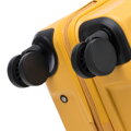 Kabínový kufor z ABS s horizontálnymi pruhmi, žltý 56-3A-101-50