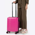 Kabínový kufor ABS s vyrazeným logom fuchsia 56-3A-501-34