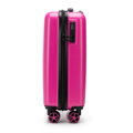 Kabínový kufor ABS s vyrazeným logom fuchsia 56-3A-501-34