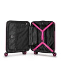 Kabínový kufor ABS s vyrazeným logom fuchsia 56-3A-501-34