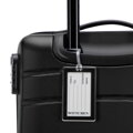 Kabínový kufor z ABS s pogumovaným lemovaním a menovkou, čierny 56-3A-651-10Z