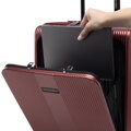 Kabínový kufor vyrobený z polykarbonátu s vreckom na 15” notebook, bordový 56-3P-900-36