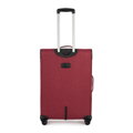Stredný kufor s farebným zipsom, bordový 56-3S-502-31