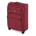 Stredný kufor s farebným zipsom, bordový 56-3S-502-31