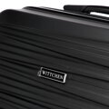 Stredný kufor ABS s horizontálnym razením, čierny 56-3A-002-11