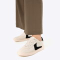 Dámske semišové sneakersy čierne 100-D-351-9