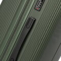 Sada kufrov z ABS s jemnými khaki pruhmi 56-3A-60S-85