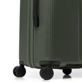Sada kufrov z ABS s jemnými khaki pruhmi 56-3A-60S-85
