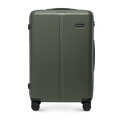 Sada kufrov z ABS s jemnými khaki pruhmi 56-3A-60S-85